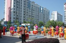 Street Community: Port Town, Zhongshan City, provinsen Guangdong som omfattas av gemenskapens