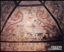 Li Xun Tang grav väggmålning